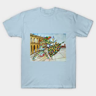 Arlecchino and Colombina. Carnival of Venice. T-Shirt